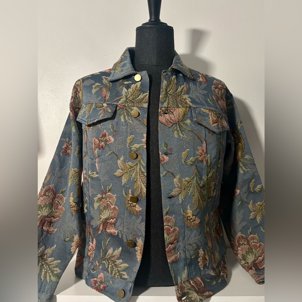 Molly Green Floral Jacquard Jacket